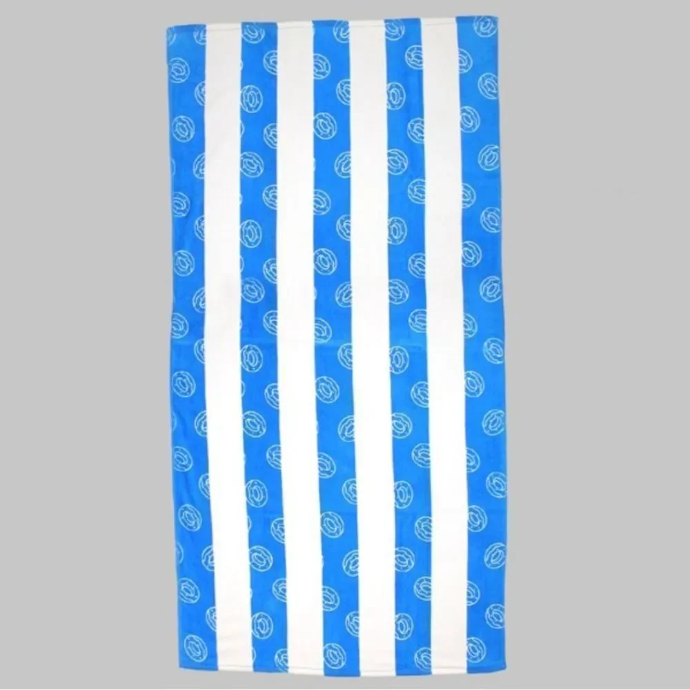 NEW Odd Future Striped Multi-Donut Beach Towel Blue & White‎
